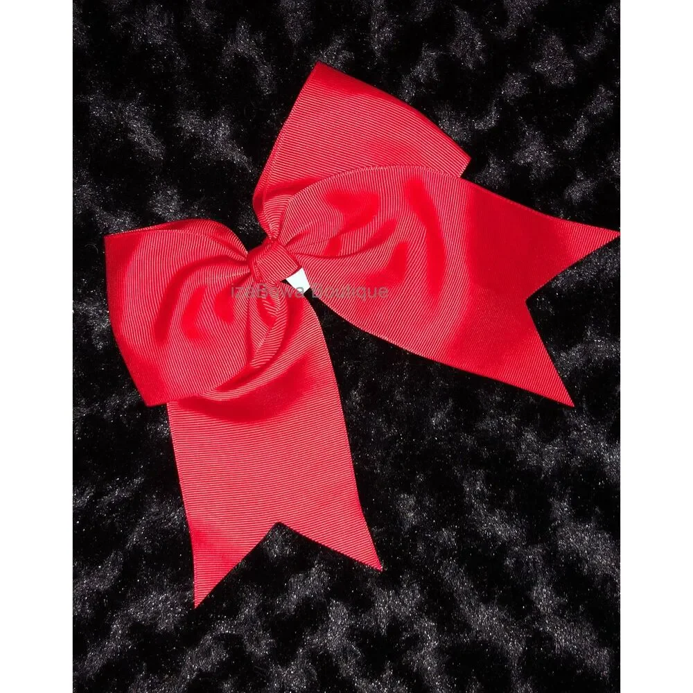 Red Solid Cheer Bow  5B2196  Handmade NWT Boutique